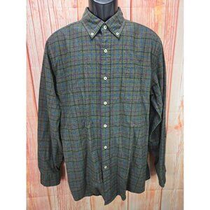 Southern Tide Mens Classic Fit Plaid Button-Down Shirt Large 100% Cotton